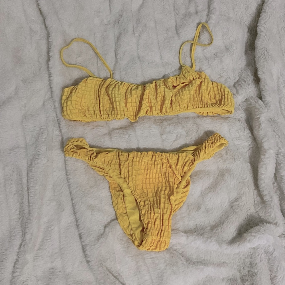 Yellow Scrunch Bikini